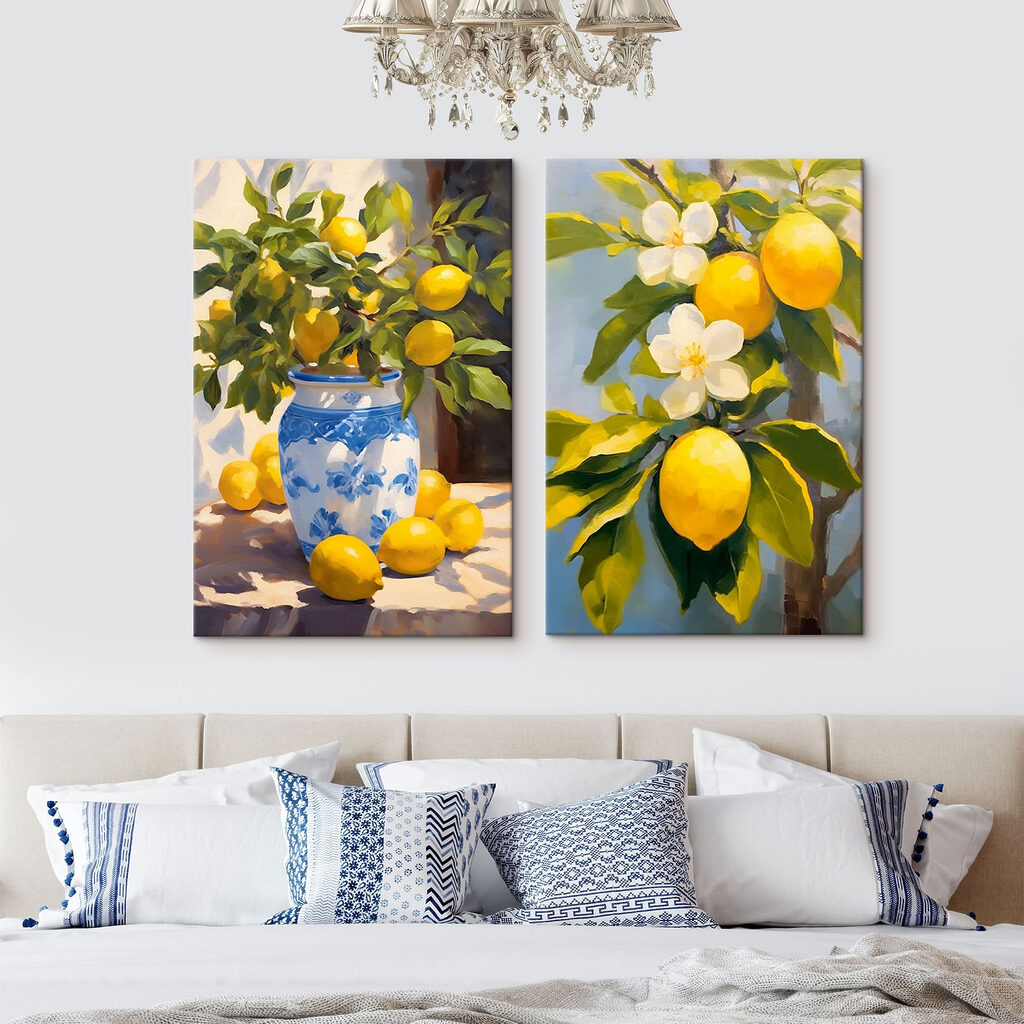 Zitronenblüten in einem Interieur