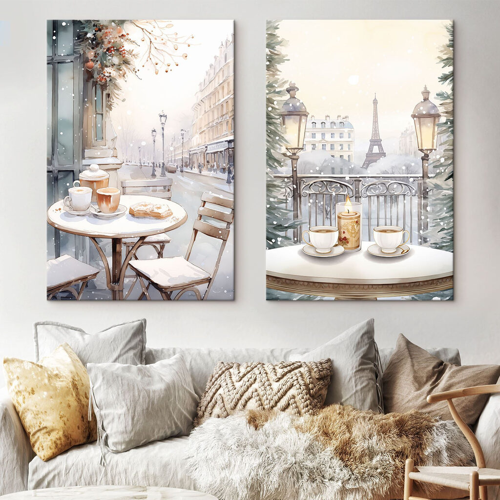 Kaffee in Paris in einem Interieur