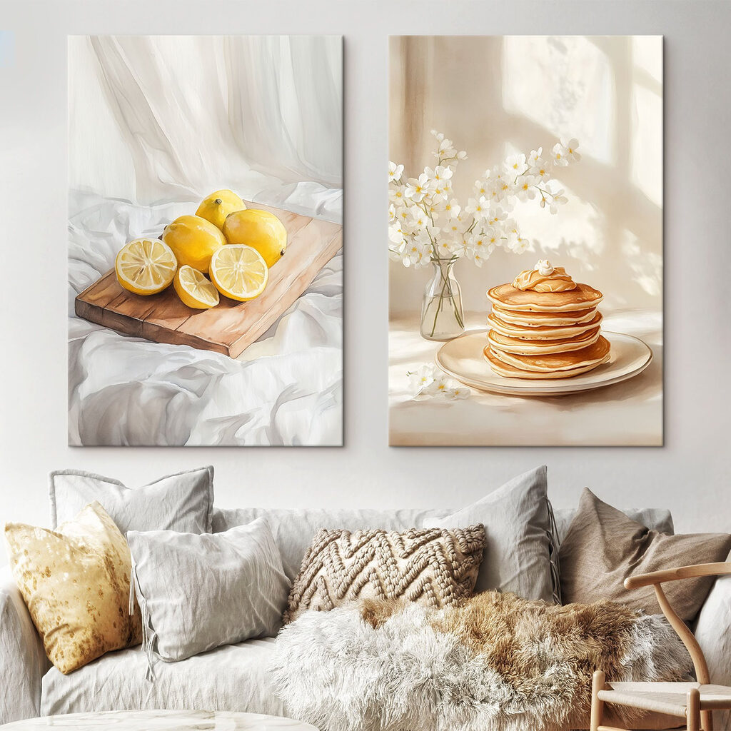 Sonniges Frühstück in einem Interieur