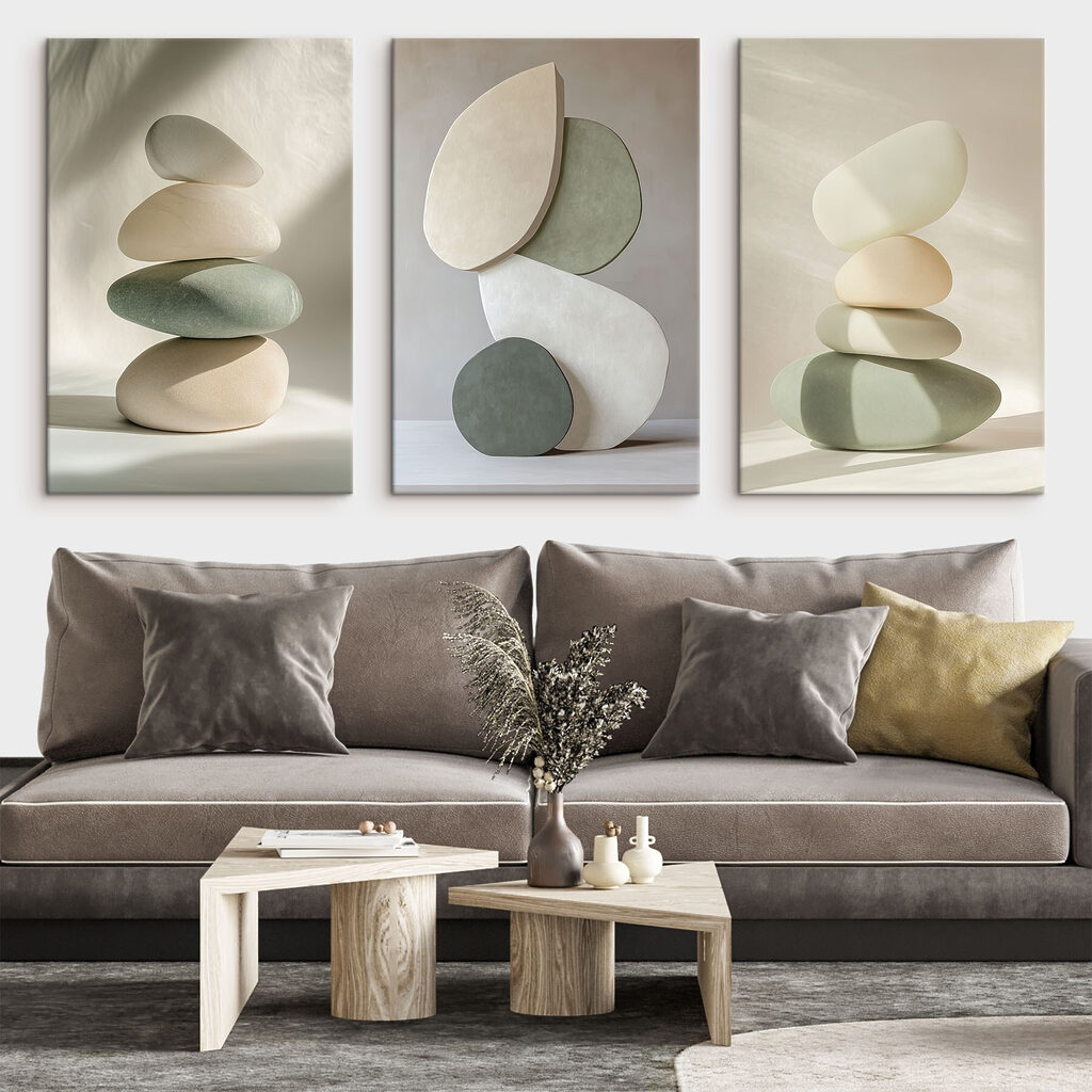 Formen im Gleichgewicht in einem Interieur