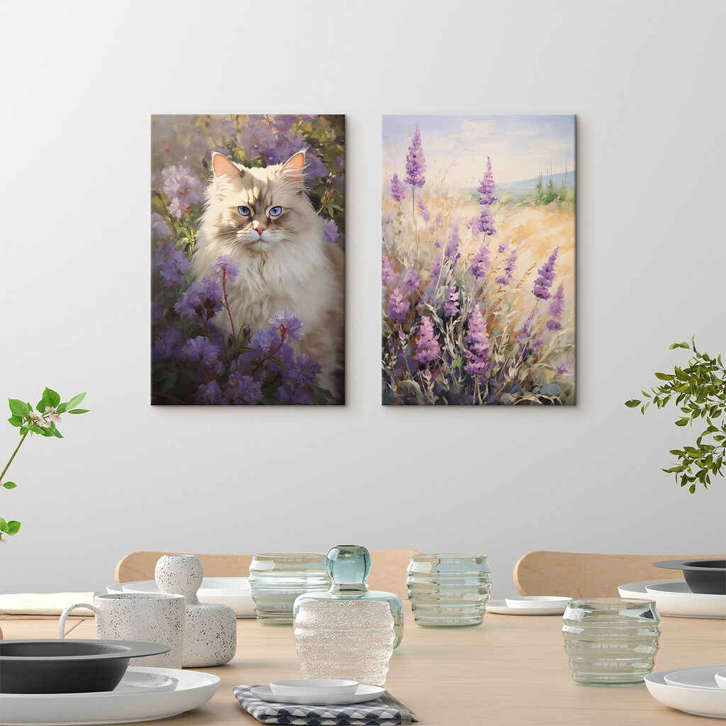 Katze im Blumenfeld — Interieur 2