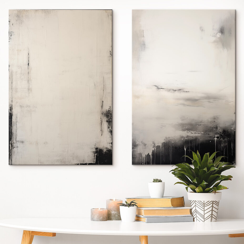 Spuren in der Stille in einem Interieur