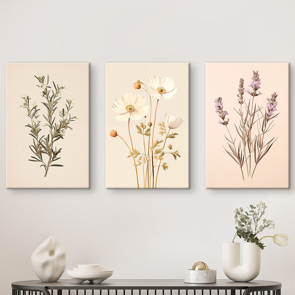 Kleines Herbarium in einem Interieur