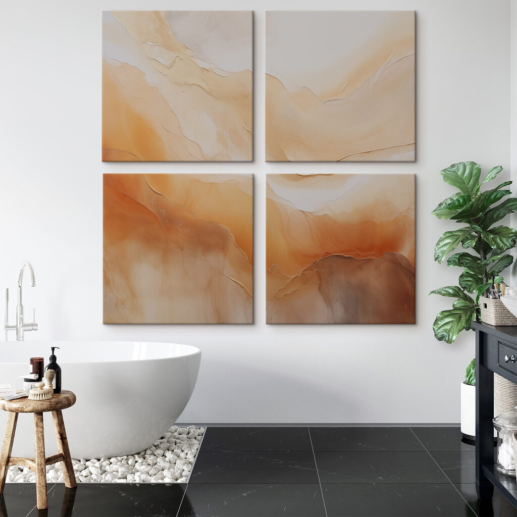 Farben in Bewegung in einem Interieur