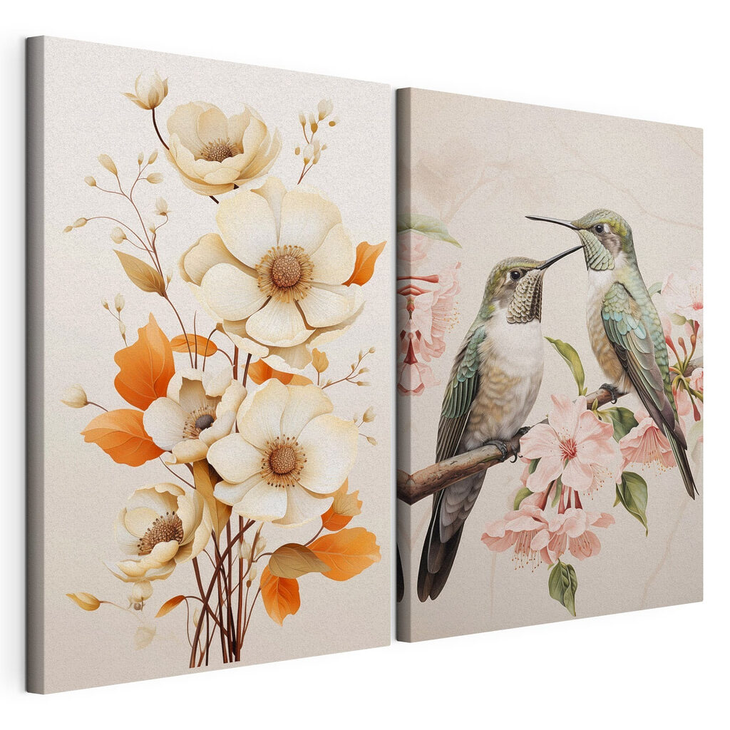 Vögel und Blüten — Produktansicht
