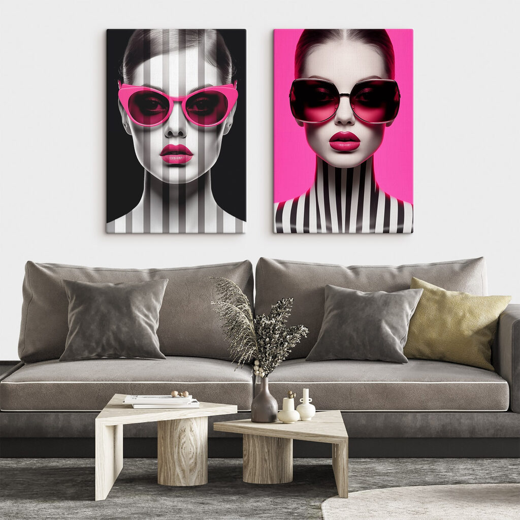 Hinter der Sonnenbrille in einem Interieur