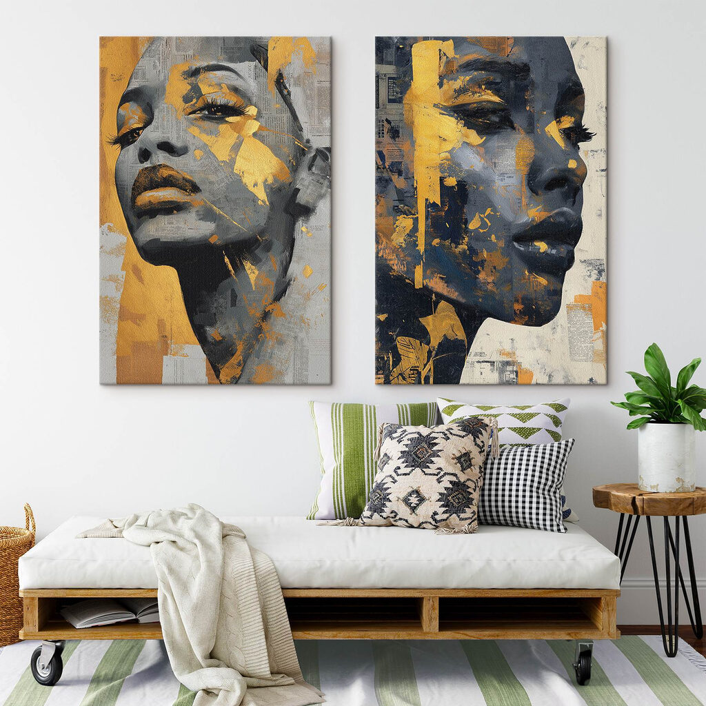 Gesichter als Collage — Interieur 1