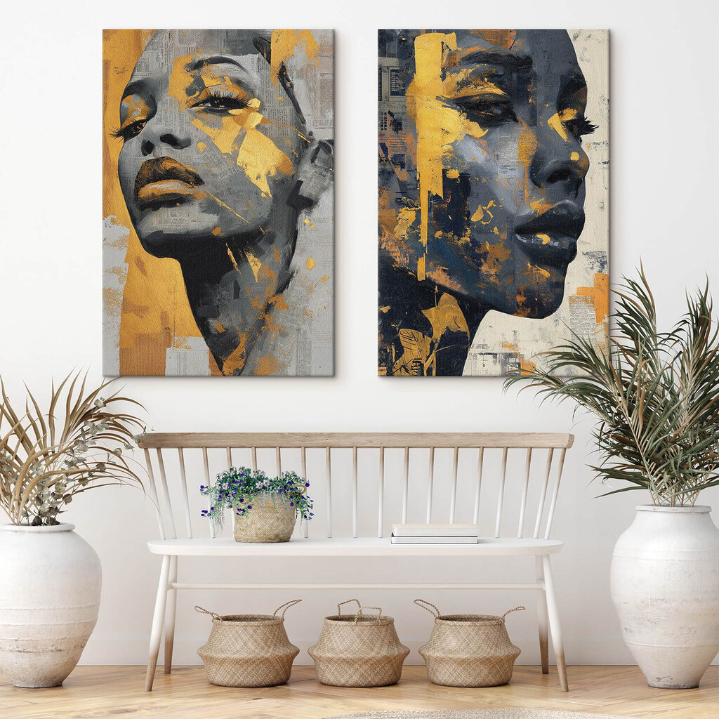 Gesichter als Collage — Interieur 2