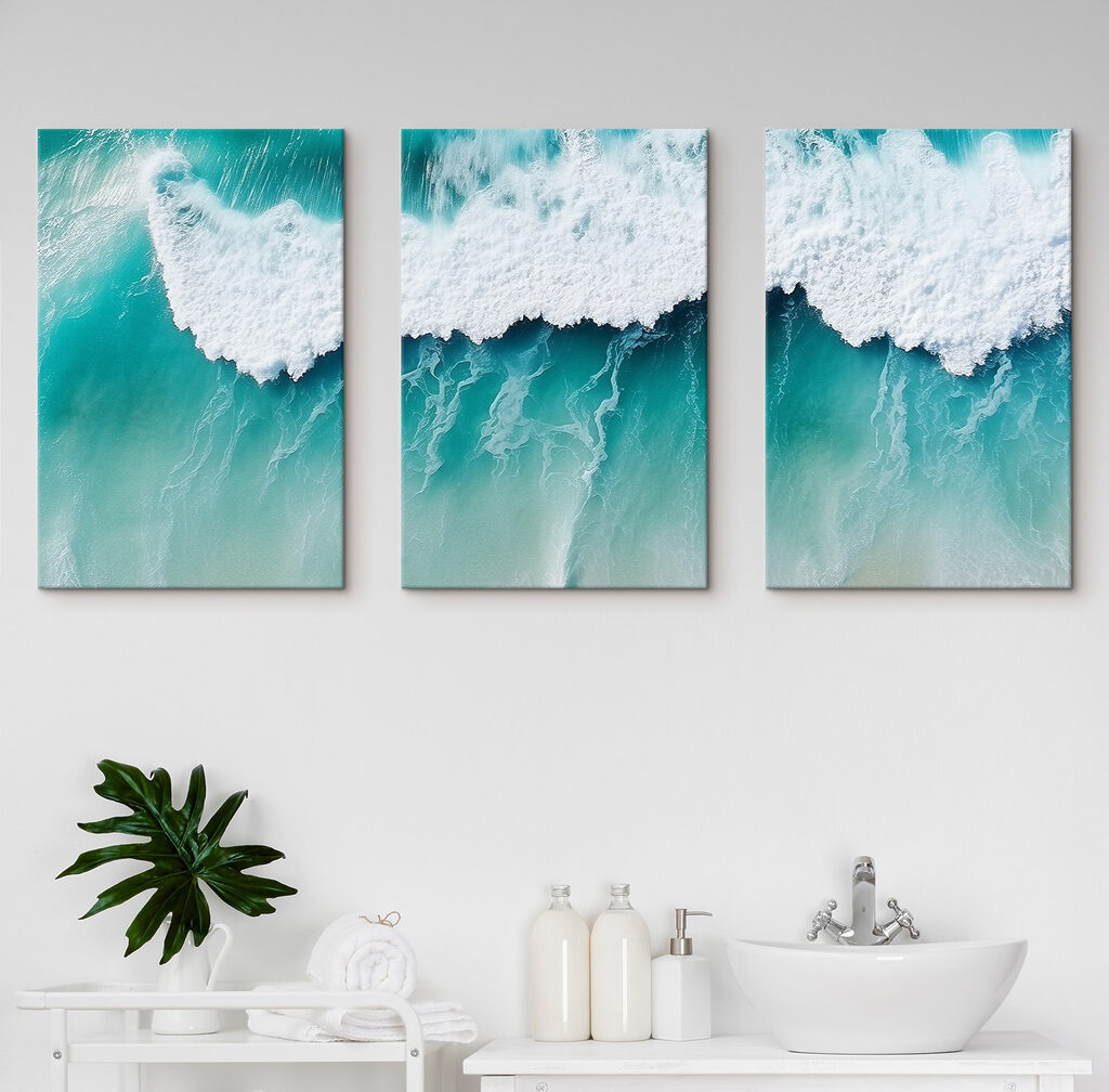Wellen in Türkis — Interieur 2