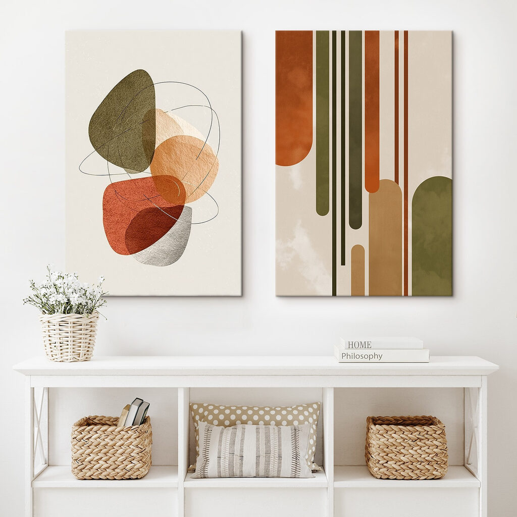 Formen und Rhythmus in einem Interieur
