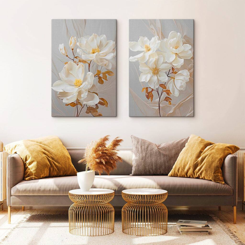 Blüten vor Faltenwurf — Interieur 2
