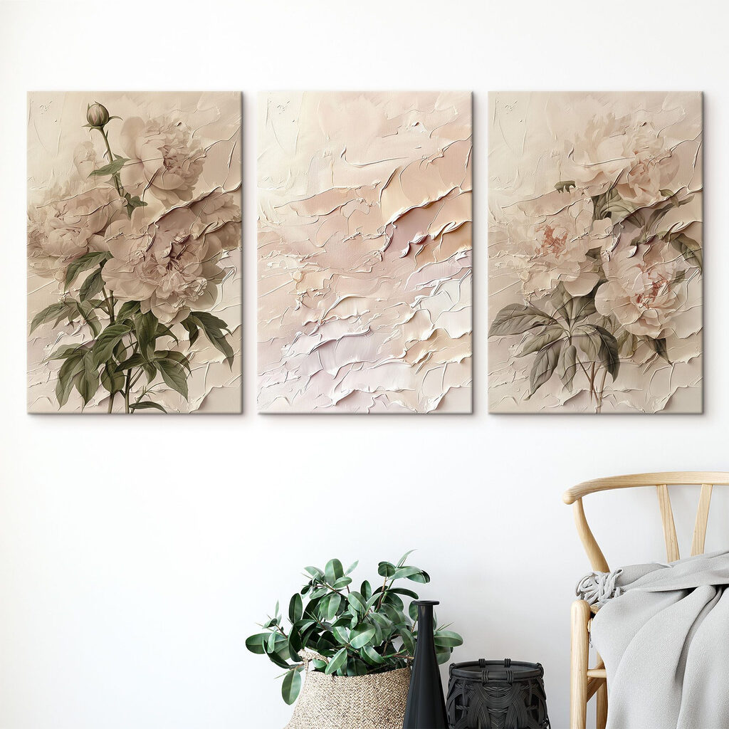 Blüten mit Patina in einem Interieur