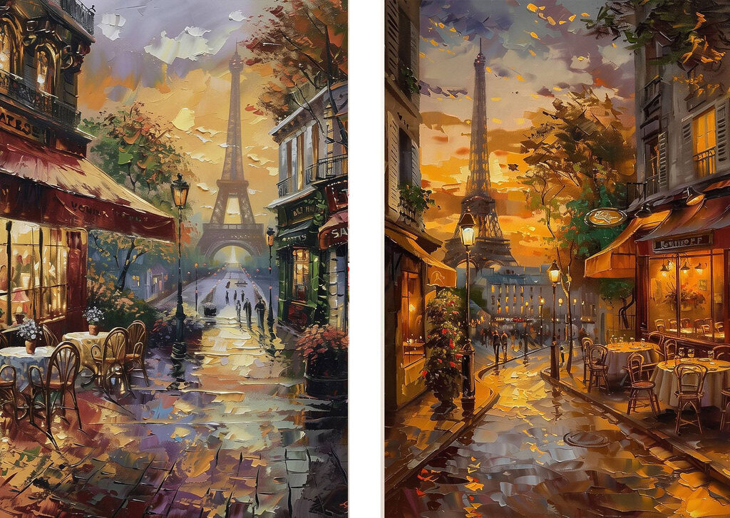 Abend in Paris — ganzes Design