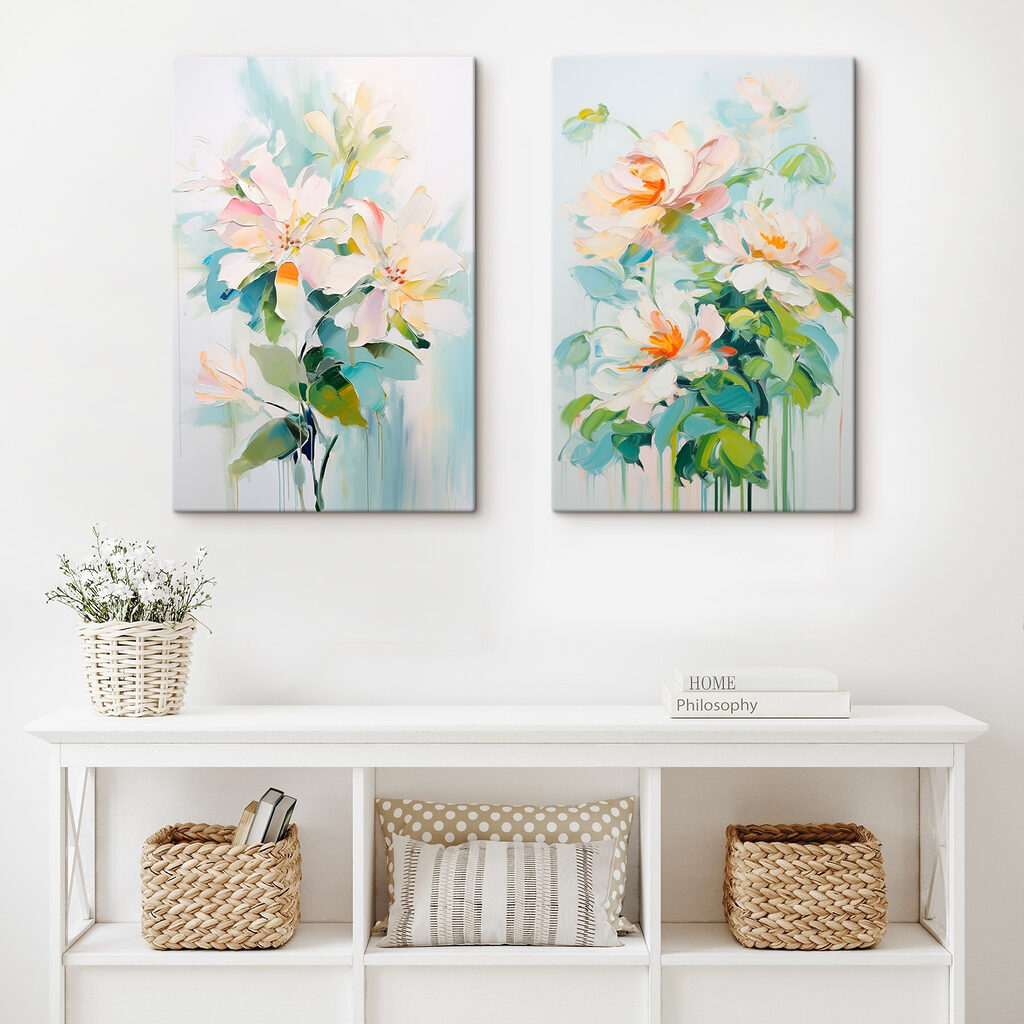 Frische Blütenpracht in einem Interieur