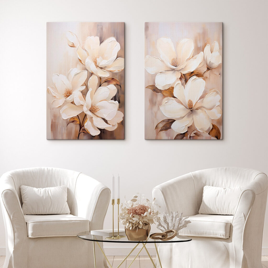 Sanfte weiße Blüten — Interieur 2
