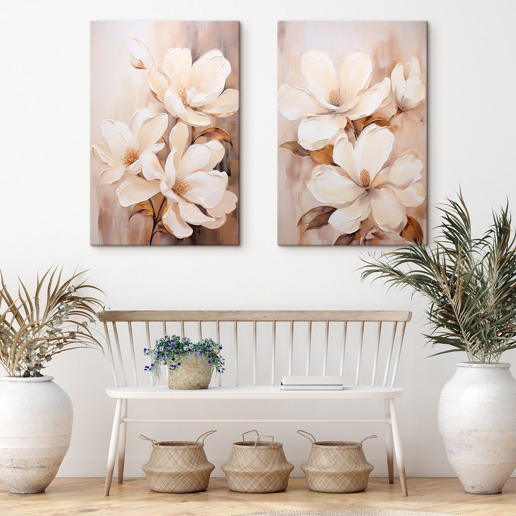 Sanfte weiße Blüten — Interieur 1