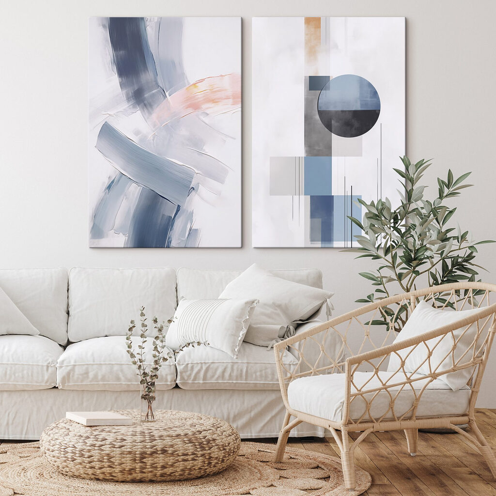 Pinselstriche und Geometrie — Interieur 2