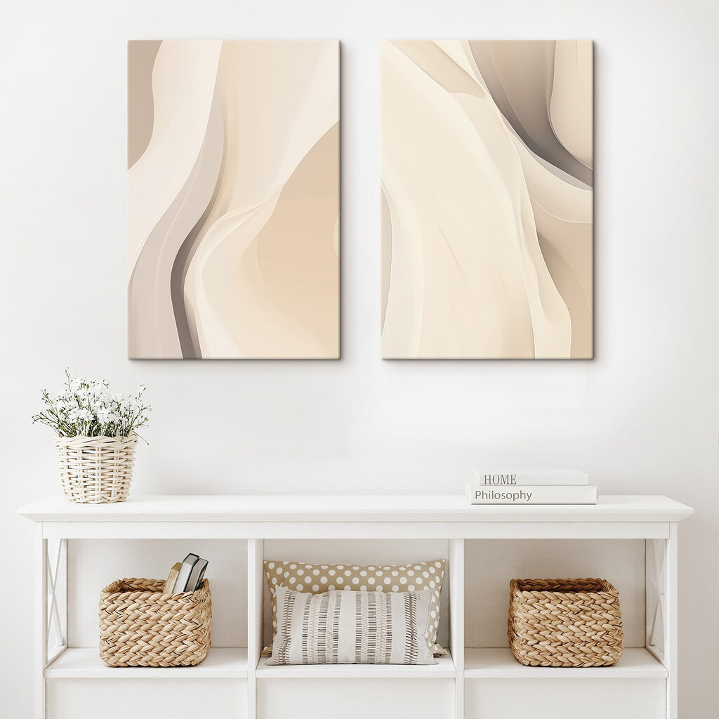 Sanfte Falten in einem Interieur