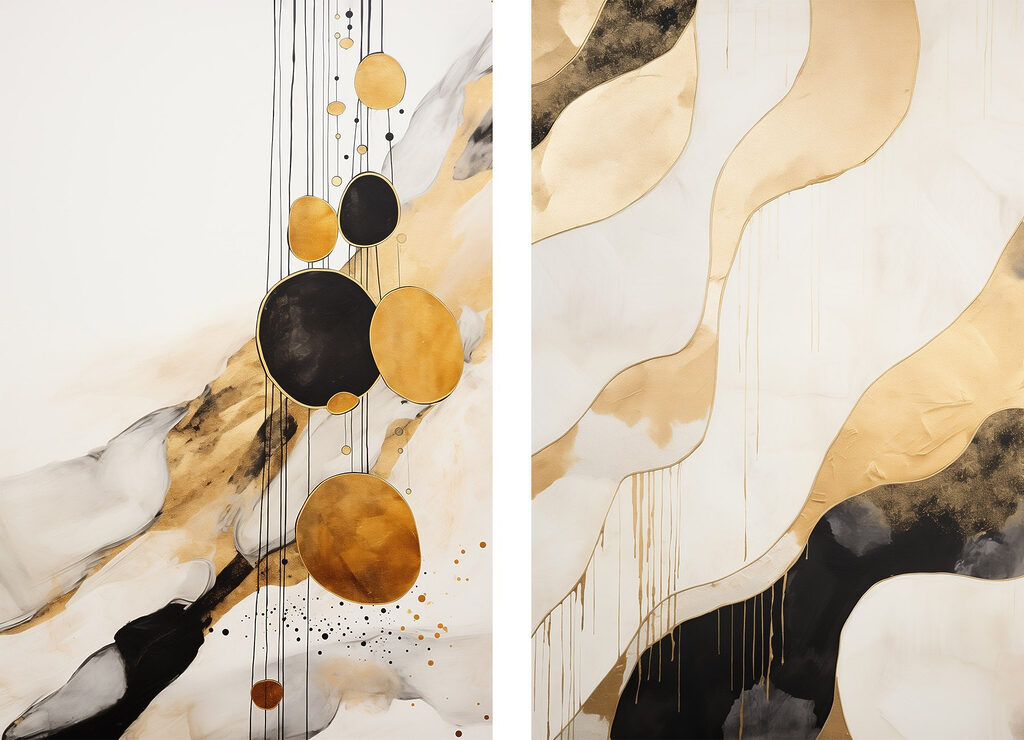 Kreise und Wellen — ganzes Design