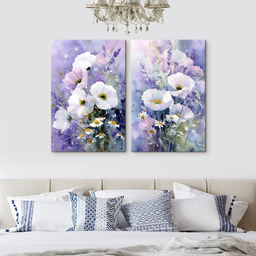 Blüten im Tageslicht in einem Interieur