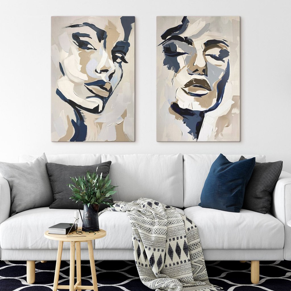 Gesichter in breiten Strichen — Interieur 1