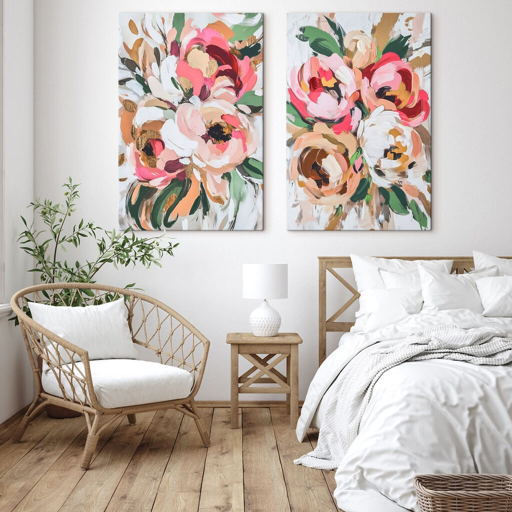 Blüten mit Goldakzenten — Interieur 1