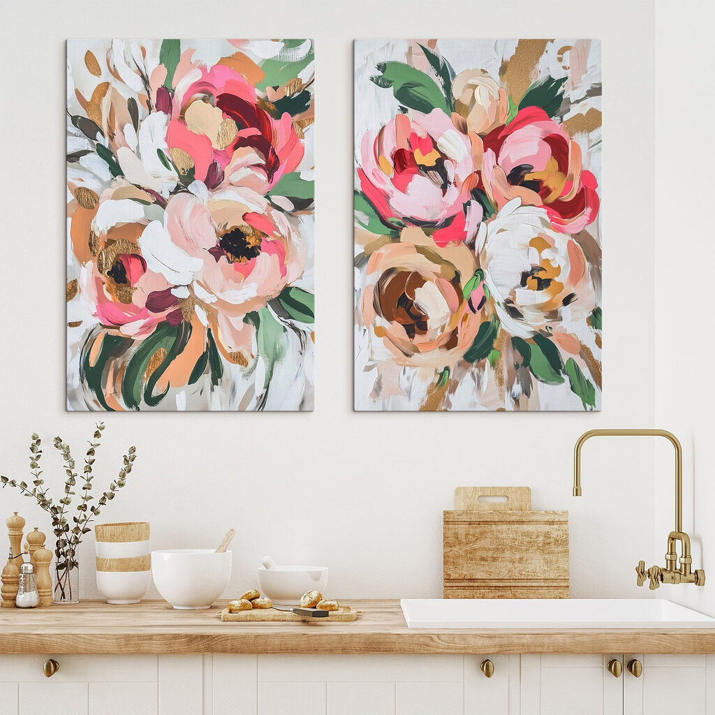 Blüten mit Goldakzenten — Interieur 2