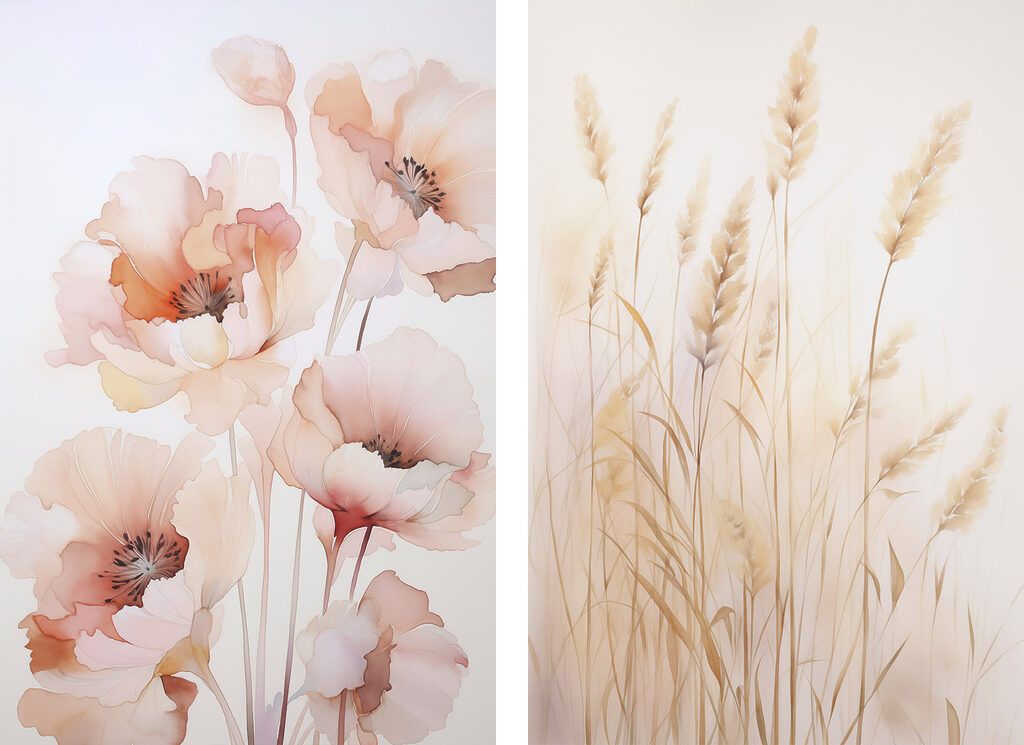 Blüten und Ähren — ganzes Design