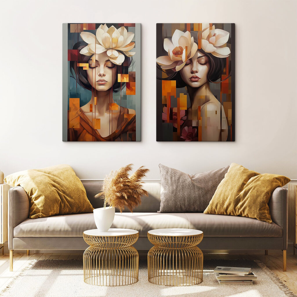 Träumerin mit Blüten — Interieur 1