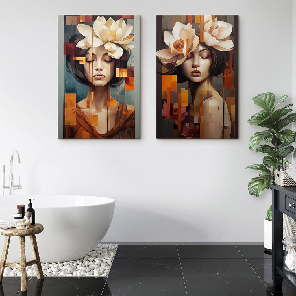 Träumerin mit Blüten — Interieur 2