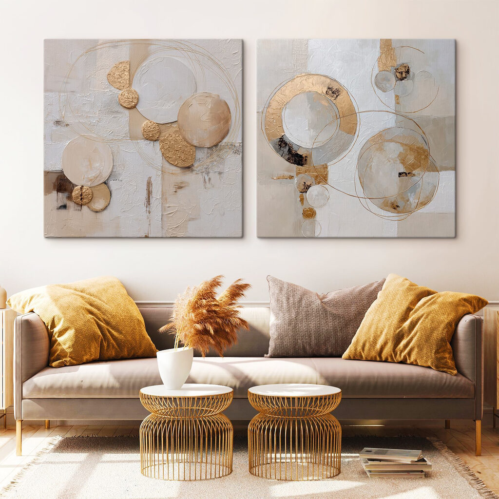 Kreise mit Vergangenheit in einem Interieur