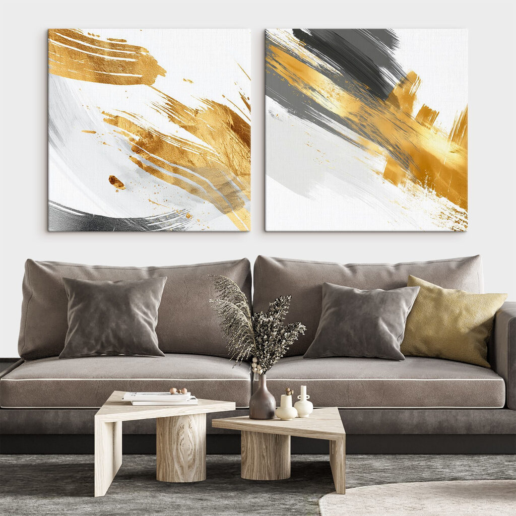 Goldene Pinselstriche — Interieur 1