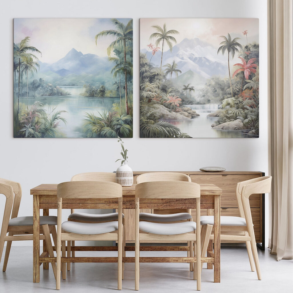 Tropenlandschaft im Dunst — Interieur 2