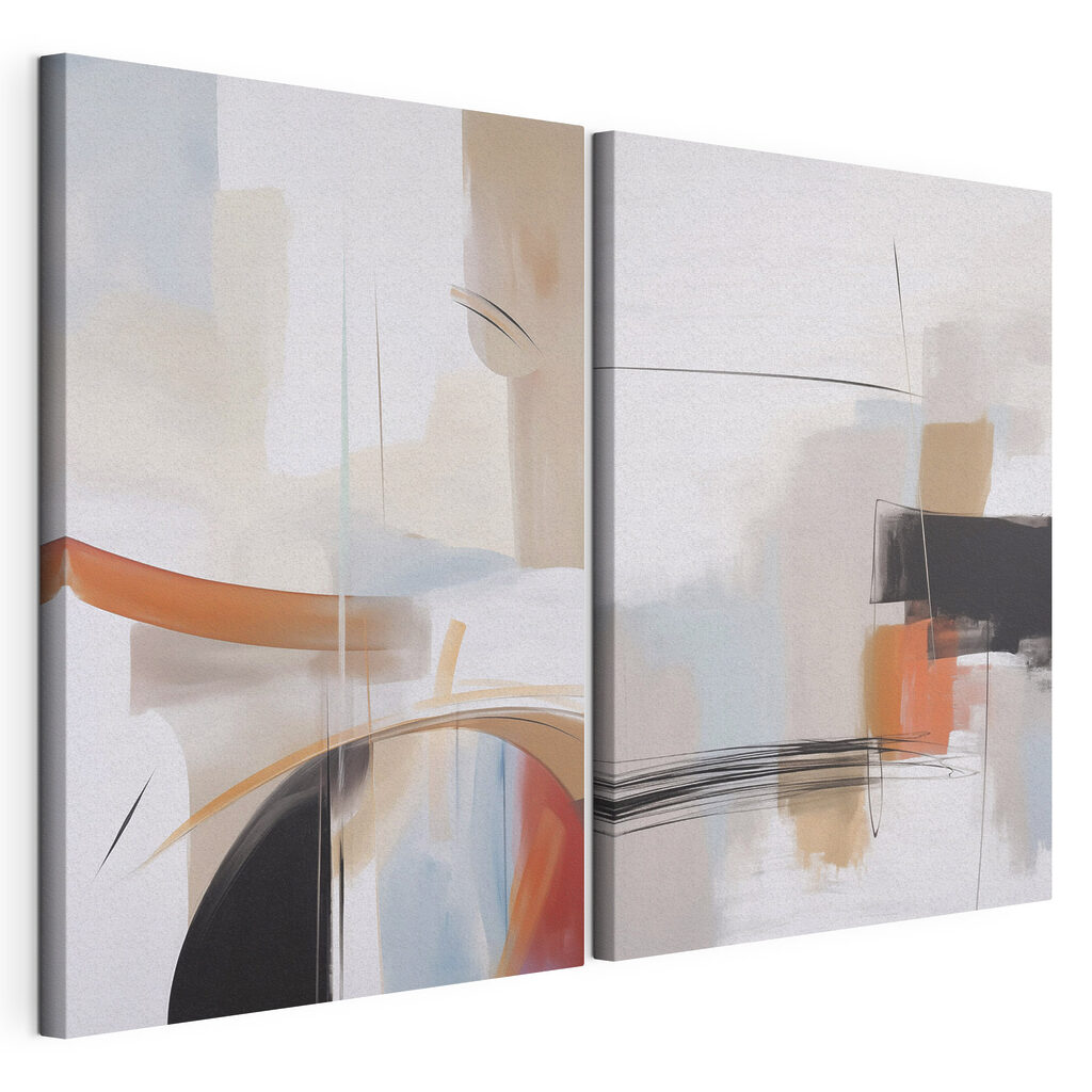 Pastell mit Orangeakzenten — Produktansicht