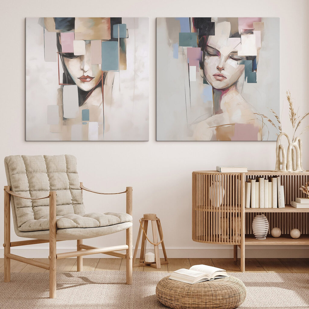 Porträts mit Pastellflächen — Interieur 1