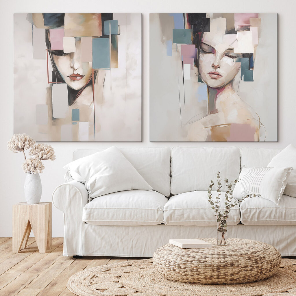 Porträts mit Pastellflächen — Interieur 2