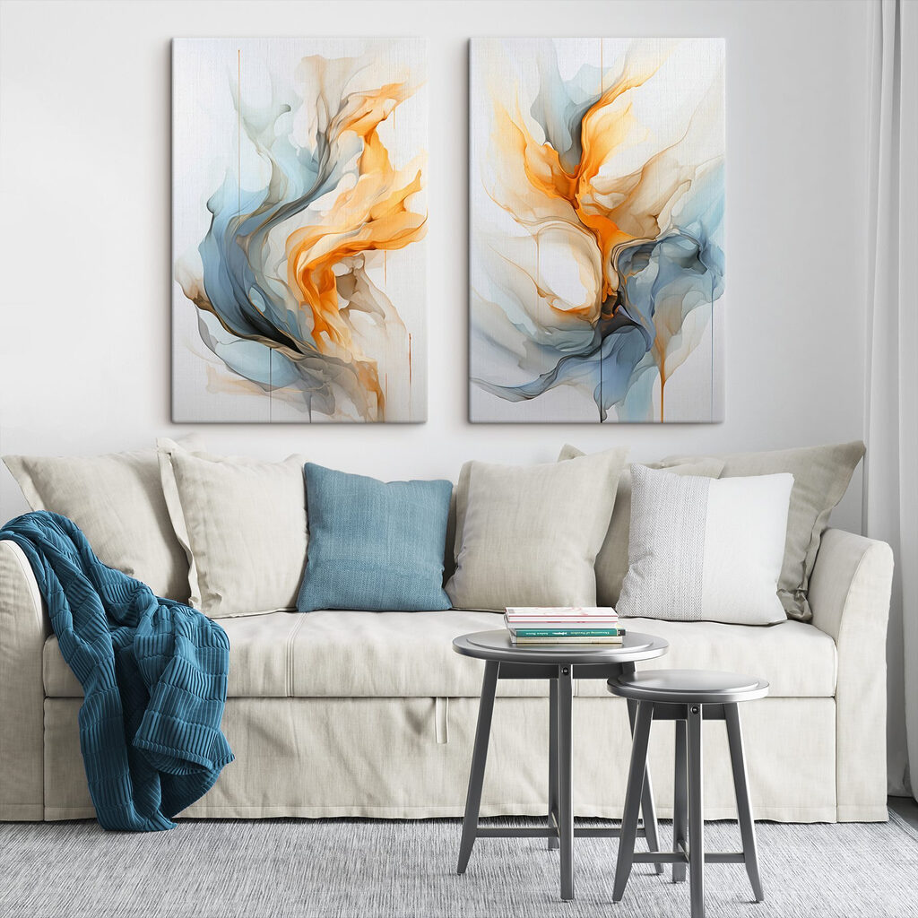 Fließende Farbschleier — Interieur 2