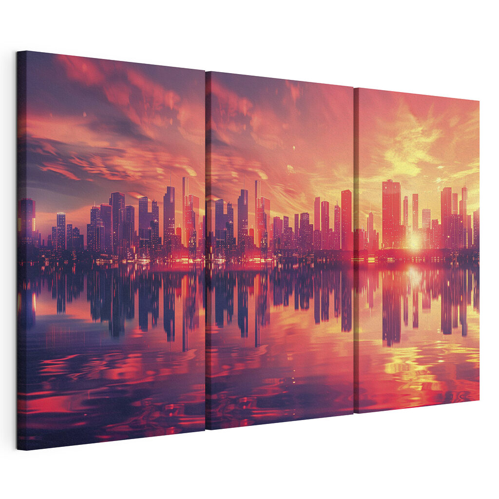 Skyline im Abendrot — Produktansicht