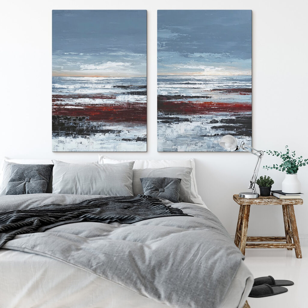 Strand unter grauem Himmel — Interieur 1