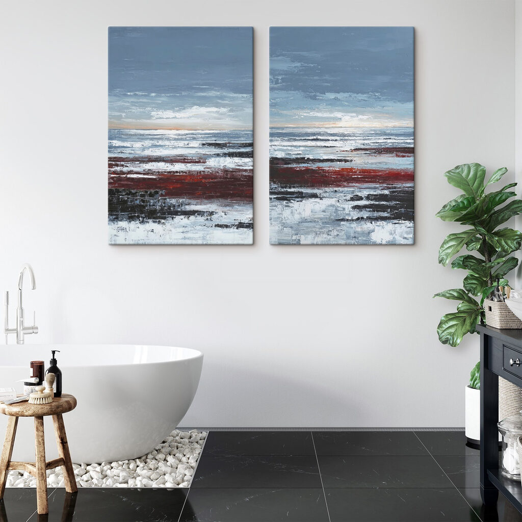 Strand unter grauem Himmel — Interieur 2