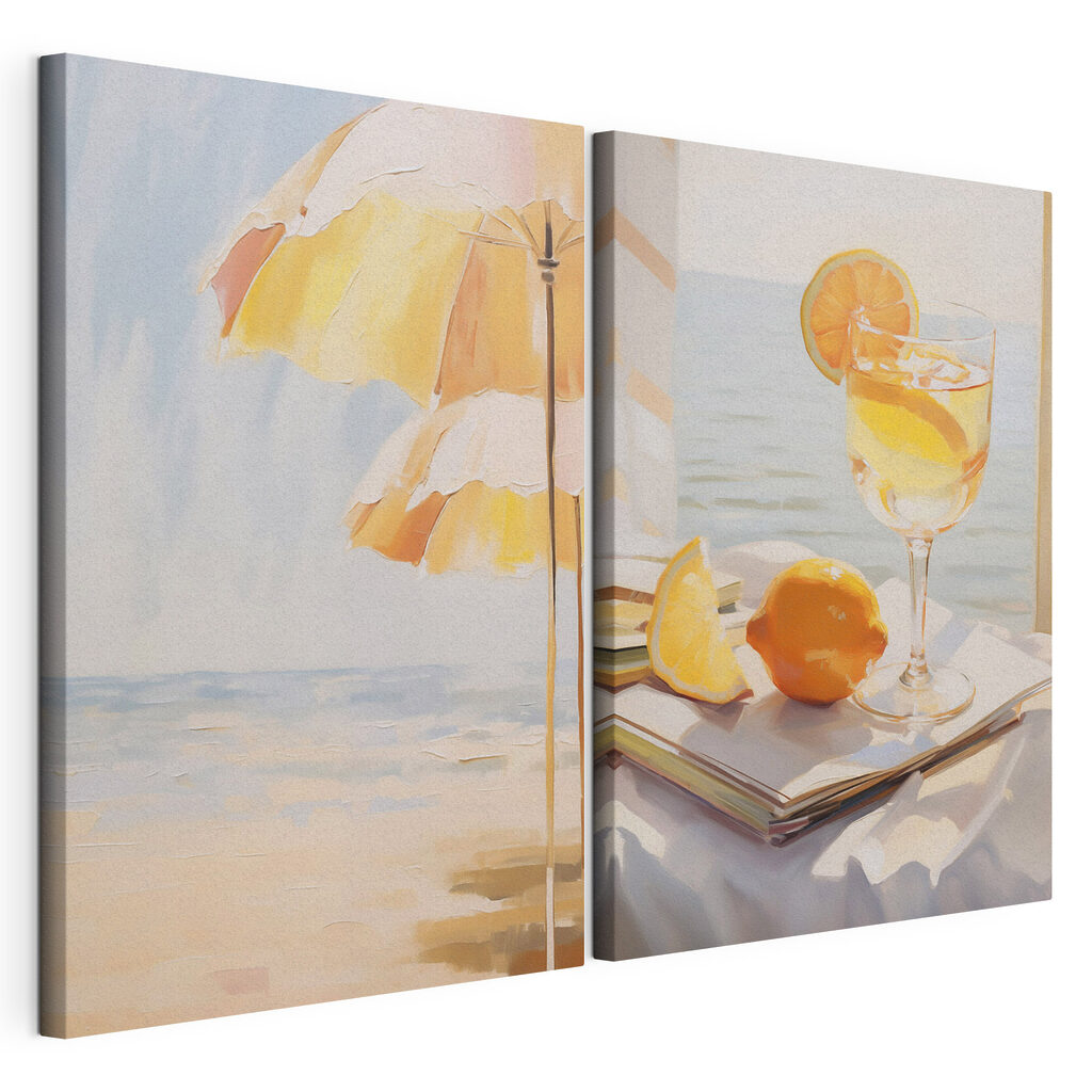 Zitrone und Sonnenschirm — Produktansicht