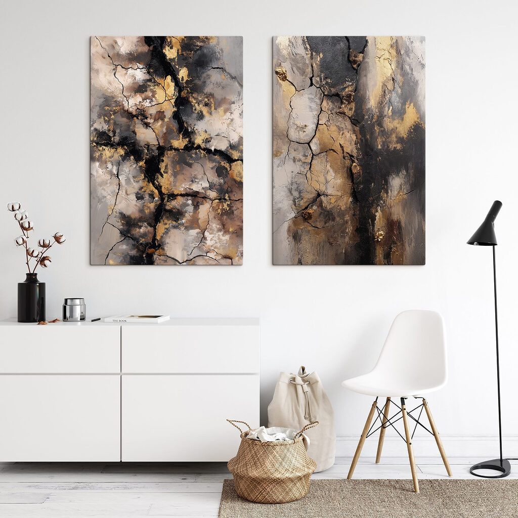 Schwarz-goldene Risse — Interieur 1