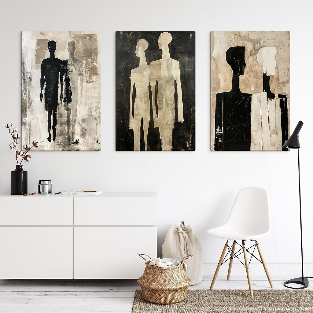 Gestalten im Duo in einem Interieur