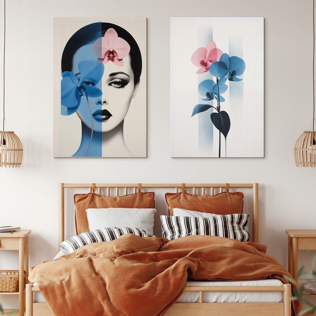 Frau mit Orchideen — Interieur 1