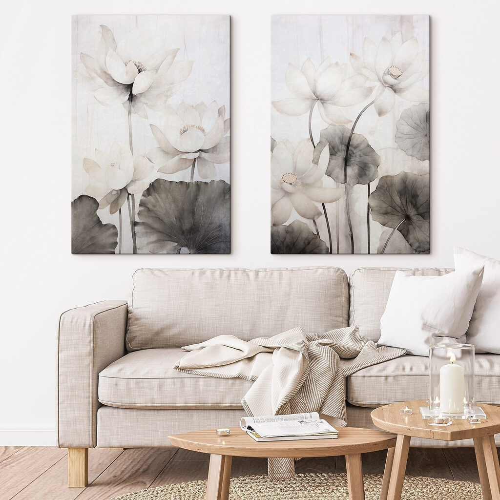 Lotusblüten in Aquarell — Interieur 2