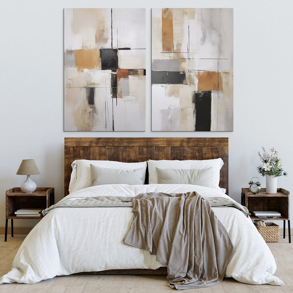 Stille Farbflächen in einem Interieur