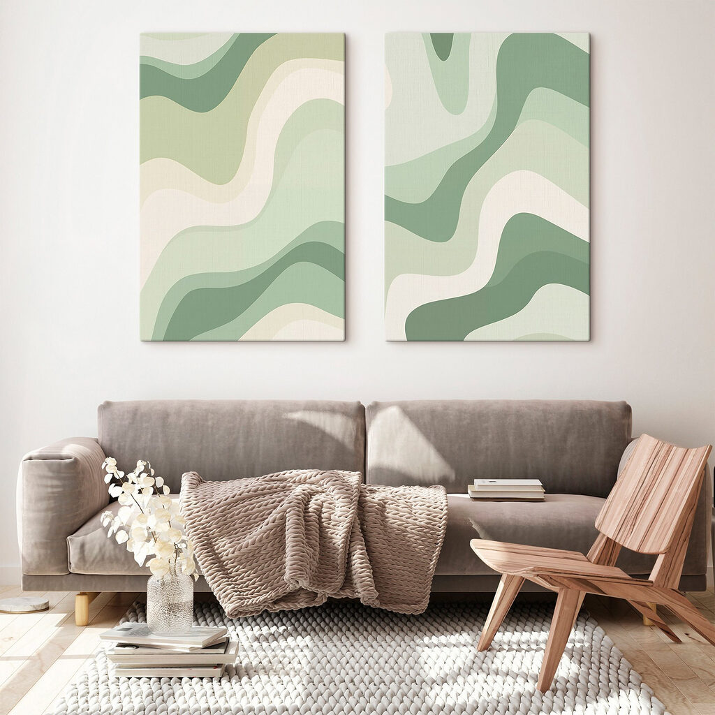 Salbeigrüne Wellen — Interieur 1