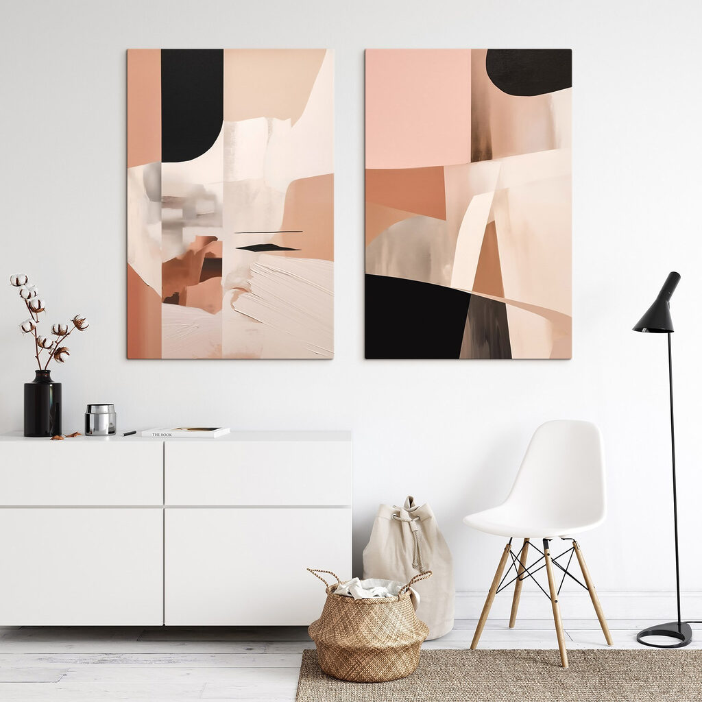 Collage in Pudertönen — Interieur 2