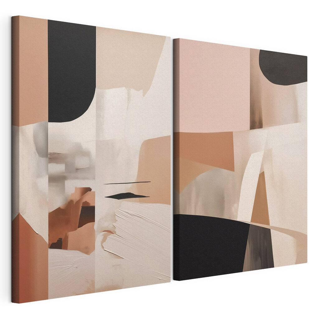 Collage in Pudertönen — Produktansicht