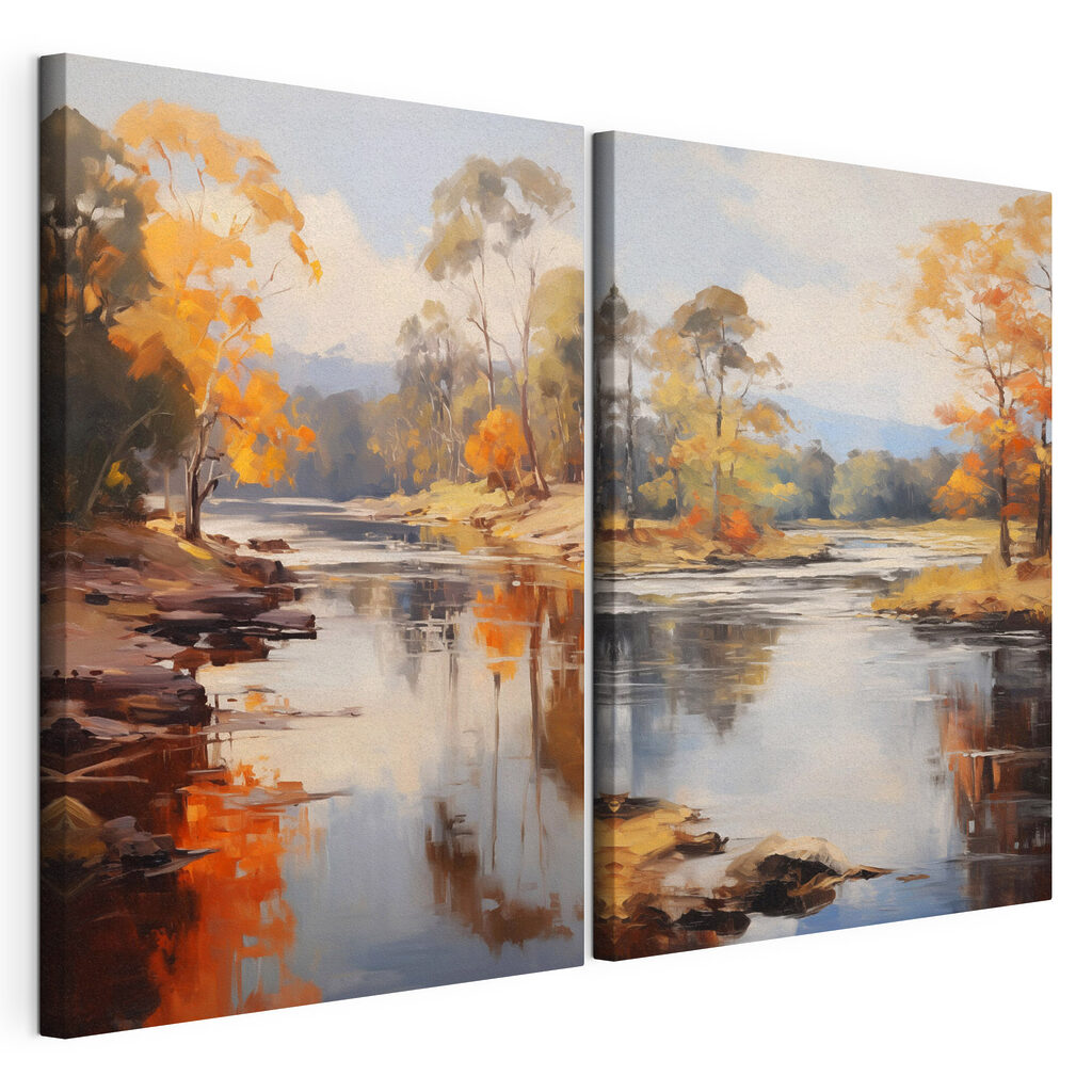 Fluss im Herbst — Produktansicht